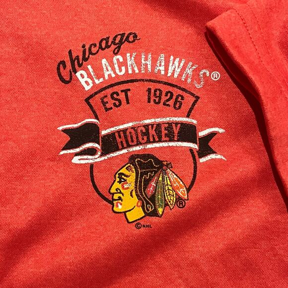 Chicago‎ Blackhawks NHL Salmon Full Zip Jacket Women's Large Jacket Activewear - Picture 3 of 6